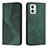 Coque Portefeuille Livre Cuir Etui Clapet H03X pour Motorola Moto G73 5G Vert