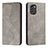 Coque Portefeuille Livre Cuir Etui Clapet H03X pour Nokia G60 5G Gris