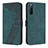 Coque Portefeuille Livre Cuir Etui Clapet H03X pour Sony Xperia 10 IV SO-52C Vert