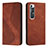 Coque Portefeuille Livre Cuir Etui Clapet H03X pour Xiaomi Mi 10S 5G Marron