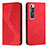 Coque Portefeuille Livre Cuir Etui Clapet H03X pour Xiaomi Mi 10S 5G Rouge