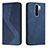 Coque Portefeuille Livre Cuir Etui Clapet H03X pour Xiaomi Redmi 9 Bleu