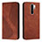 Coque Portefeuille Livre Cuir Etui Clapet H03X pour Xiaomi Redmi 9 Marron