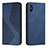 Coque Portefeuille Livre Cuir Etui Clapet H03X pour Xiaomi Redmi 9A Bleu