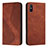 Coque Portefeuille Livre Cuir Etui Clapet H03X pour Xiaomi Redmi 9A Marron