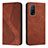 Coque Portefeuille Livre Cuir Etui Clapet H03X pour Xiaomi Redmi K30S 5G Marron