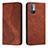 Coque Portefeuille Livre Cuir Etui Clapet H03X pour Xiaomi Redmi Note 10 5G Marron