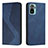 Coque Portefeuille Livre Cuir Etui Clapet H03X pour Xiaomi Redmi Note 11 SE India 4G Bleu