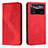 Coque Portefeuille Livre Cuir Etui Clapet H03X pour Xiaomi Redmi Note 11E Pro 5G Rouge