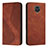 Coque Portefeuille Livre Cuir Etui Clapet H03X pour Xiaomi Redmi Note 9 Pro Marron