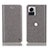 Coque Portefeuille Livre Cuir Etui Clapet H04P pour Motorola Moto Edge 30 Ultra 5G Gris