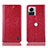 Coque Portefeuille Livre Cuir Etui Clapet H04P pour Motorola Moto Edge 30 Ultra 5G Rouge