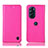 Coque Portefeuille Livre Cuir Etui Clapet H04P pour Motorola Moto Edge Plus (2022) 5G Rose Rouge