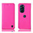 Coque Portefeuille Livre Cuir Etui Clapet H04P pour Motorola Moto Edge X30 5G Rose Rouge