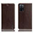 Coque Portefeuille Livre Cuir Etui Clapet H04P pour Oppo A55 5G Marron