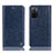 Coque Portefeuille Livre Cuir Etui Clapet H04P pour Oppo A55S 5G Bleu