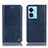 Coque Portefeuille Livre Cuir Etui Clapet H04P pour Oppo A58x 5G Bleu