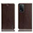 Coque Portefeuille Livre Cuir Etui Clapet H04P pour Oppo A93s 5G Marron