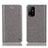 Coque Portefeuille Livre Cuir Etui Clapet H04P pour Oppo F19 Pro+ Plus 5G Gris