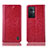 Coque Portefeuille Livre Cuir Etui Clapet H04P pour Oppo F21 Pro 5G Rouge
