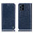 Coque Portefeuille Livre Cuir Etui Clapet H04P pour Oppo Find X3 Pro 5G Bleu