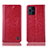 Coque Portefeuille Livre Cuir Etui Clapet H04P pour Oppo Find X3 Pro 5G Rouge