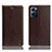 Coque Portefeuille Livre Cuir Etui Clapet H04P pour Oppo Find X5 Lite 5G Marron