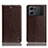 Coque Portefeuille Livre Cuir Etui Clapet H04P pour Oppo K10 5G Marron