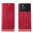 Coque Portefeuille Livre Cuir Etui Clapet H04P pour Oppo K9 Pro 5G Rouge