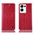Coque Portefeuille Livre Cuir Etui Clapet H04P pour Oppo Reno8 Pro+ Plus 5G Rouge