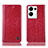 Coque Portefeuille Livre Cuir Etui Clapet H04P pour Oppo Reno9 Pro+ Plus 5G Rouge