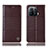 Coque Portefeuille Livre Cuir Etui Clapet H04P pour Xiaomi Mi 11 Pro 5G Marron