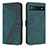 Coque Portefeuille Livre Cuir Etui Clapet H04X pour Google Pixel 6a 5G Vert