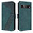 Coque Portefeuille Livre Cuir Etui Clapet H04X pour Google Pixel 7 Pro 5G Vert