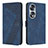 Coque Portefeuille Livre Cuir Etui Clapet H04X pour Huawei Honor 70 5G Bleu