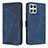 Coque Portefeuille Livre Cuir Etui Clapet H04X pour Huawei Honor X8 4G Bleu