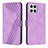 Coque Portefeuille Livre Cuir Etui Clapet H04X pour Huawei Honor X8 4G Violet