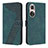 Coque Portefeuille Livre Cuir Etui Clapet H04X pour Huawei P50e Vert