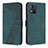 Coque Portefeuille Livre Cuir Etui Clapet H04X pour Motorola Moto E13 Vert