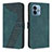 Coque Portefeuille Livre Cuir Etui Clapet H04X pour Motorola Moto G 5G (2023) Vert