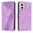 Coque Portefeuille Livre Cuir Etui Clapet H04X pour Motorola Moto G53 5G Violet