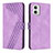 Coque Portefeuille Livre Cuir Etui Clapet H04X pour Motorola Moto G73 5G Violet