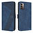 Coque Portefeuille Livre Cuir Etui Clapet H04X pour Nokia G11 Bleu