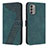 Coque Portefeuille Livre Cuir Etui Clapet H04X pour Nokia G400 5G Vert