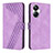 Coque Portefeuille Livre Cuir Etui Clapet H04X pour Realme 10 Pro+ Plus 5G Violet