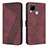 Coque Portefeuille Livre Cuir Etui Clapet H04X pour Realme C25 Rouge