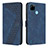 Coque Portefeuille Livre Cuir Etui Clapet H04X pour Realme C25Y India Bleu