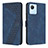 Coque Portefeuille Livre Cuir Etui Clapet H04X pour Realme C30s Bleu