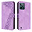 Coque Portefeuille Livre Cuir Etui Clapet H04X pour Realme C31 Violet