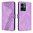 Coque Portefeuille Livre Cuir Etui Clapet H04X pour Vivo iQOO Z6 Lite 5G Violet